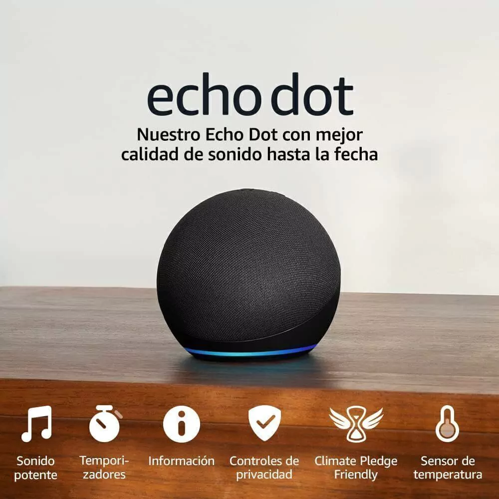 Amazon Echo Dot (Ultimo Modelo) | Altavoz inteligente wifi y Bluetooth con Alexa, con sonido más potente y de mayor amplitud - Imagen 6