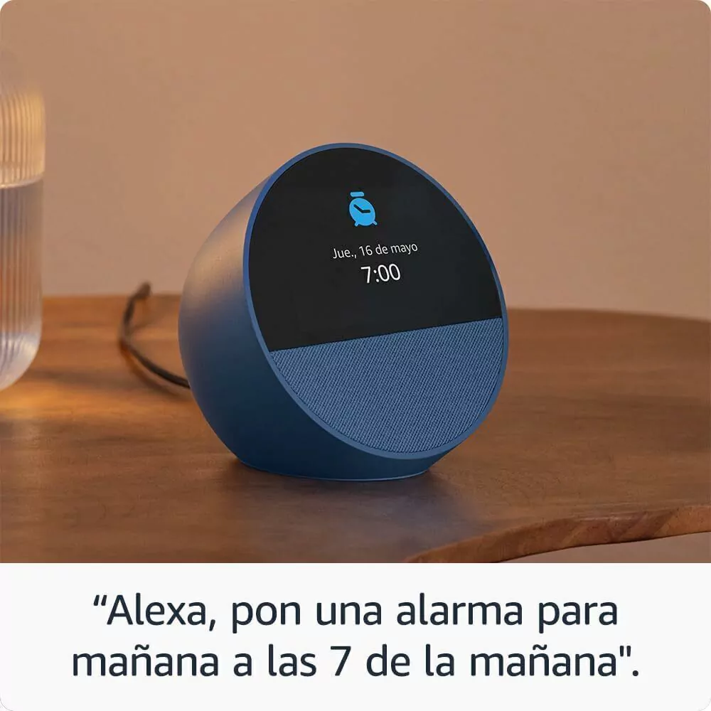 Amazon Echo Spot (Ultimo Modelo) | Despertador inteligente con sonido de calidad y Alexa | Negro - Imagen 2