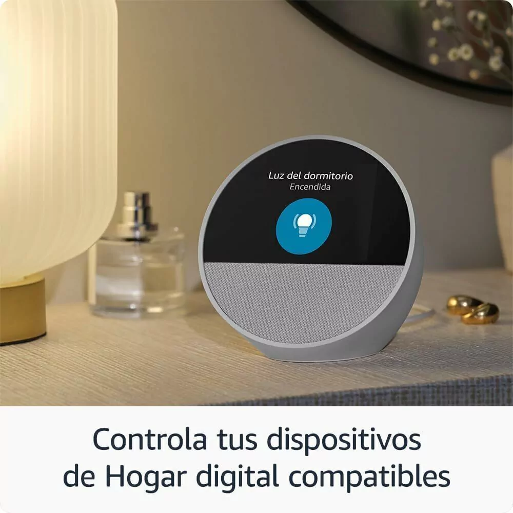 Amazon Echo Spot (Ultimo Modelo) | Despertador inteligente con sonido de calidad y Alexa | Negro - Imagen 4
