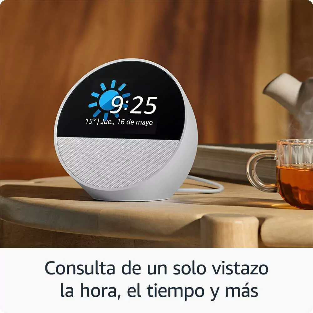 Amazon Echo Spot (Ultimo Modelo) | Despertador inteligente con sonido de calidad y Alexa | Negro - Imagen 6