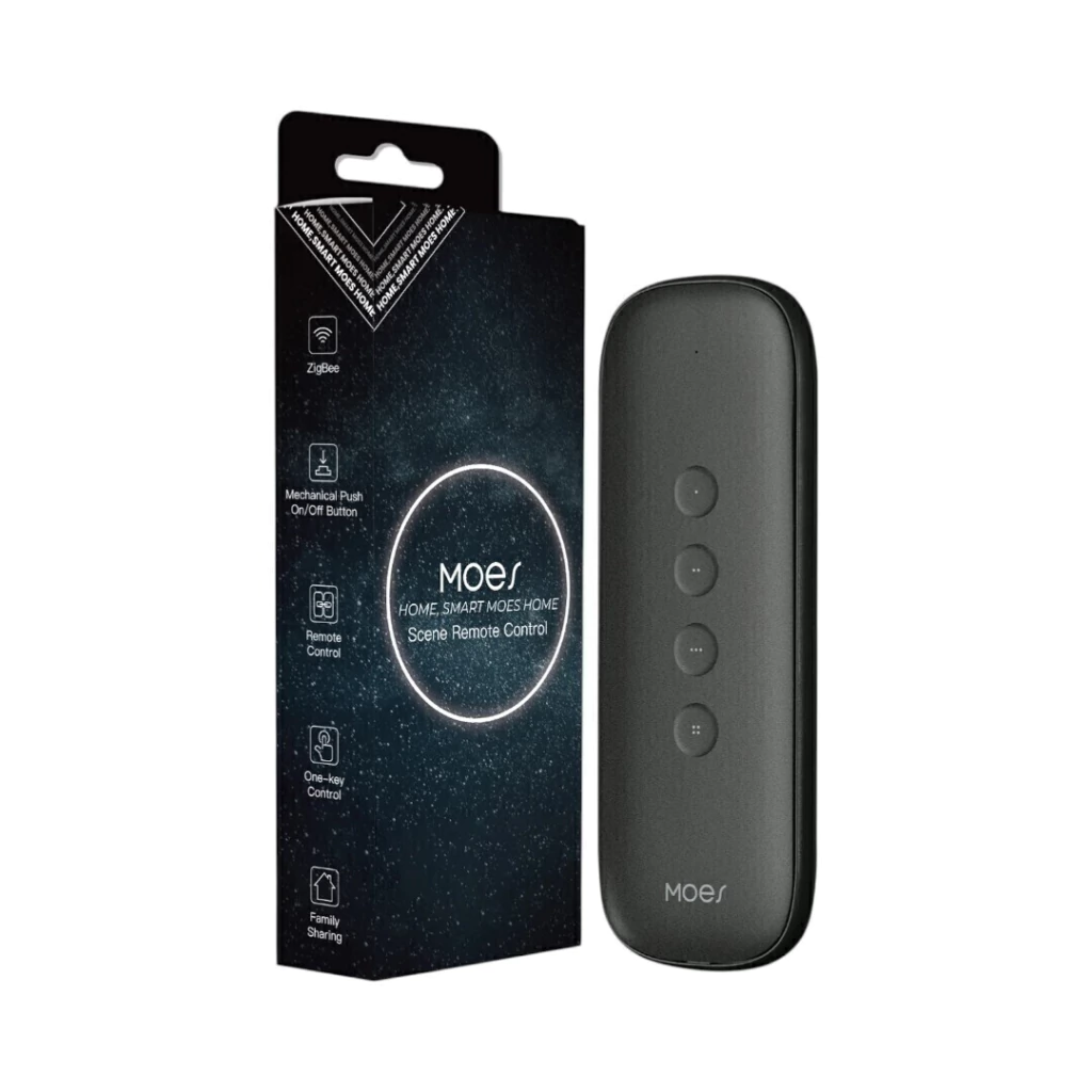 Control Remoto Zigbee MOES 4 Botones 12 Escenas Blanco - Imagen 9