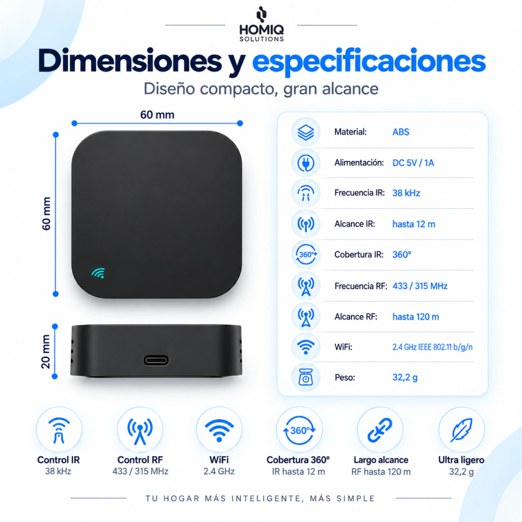 Control Remoto Universal WiFi IR + RF - Imagen 5