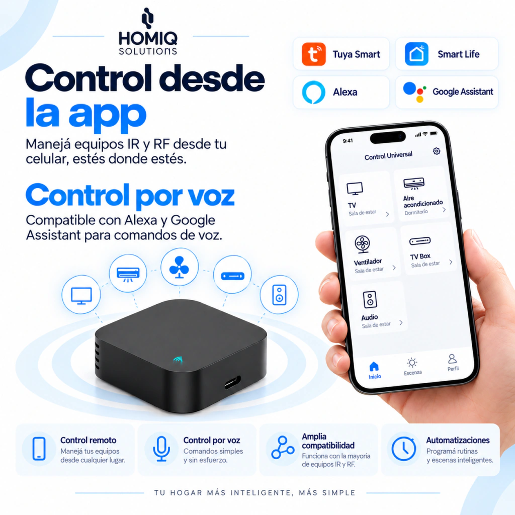 Control Remoto Universal WiFi IR + RF - Imagen 7