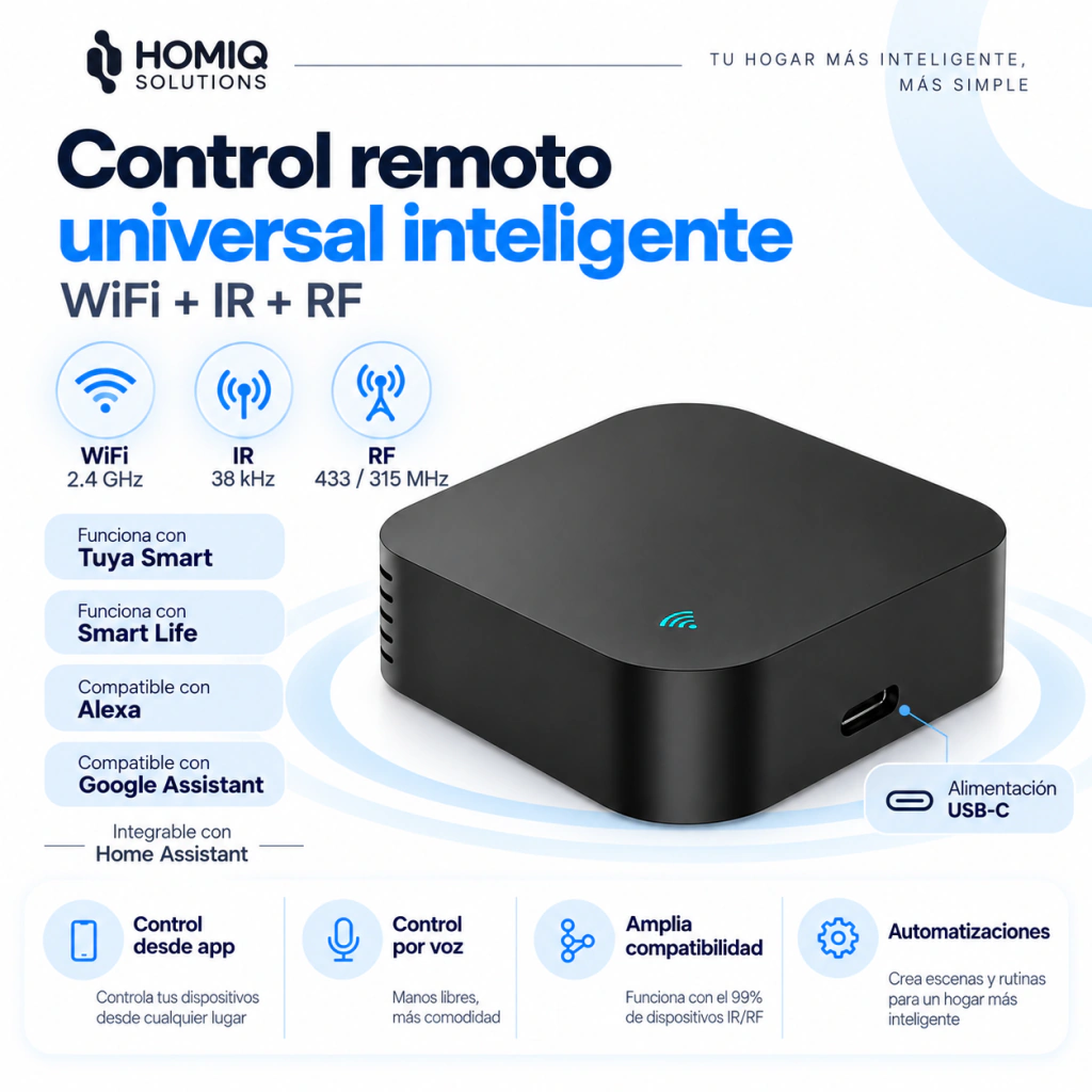 Control Remoto Universal WiFi IR + RF - Imagen 8