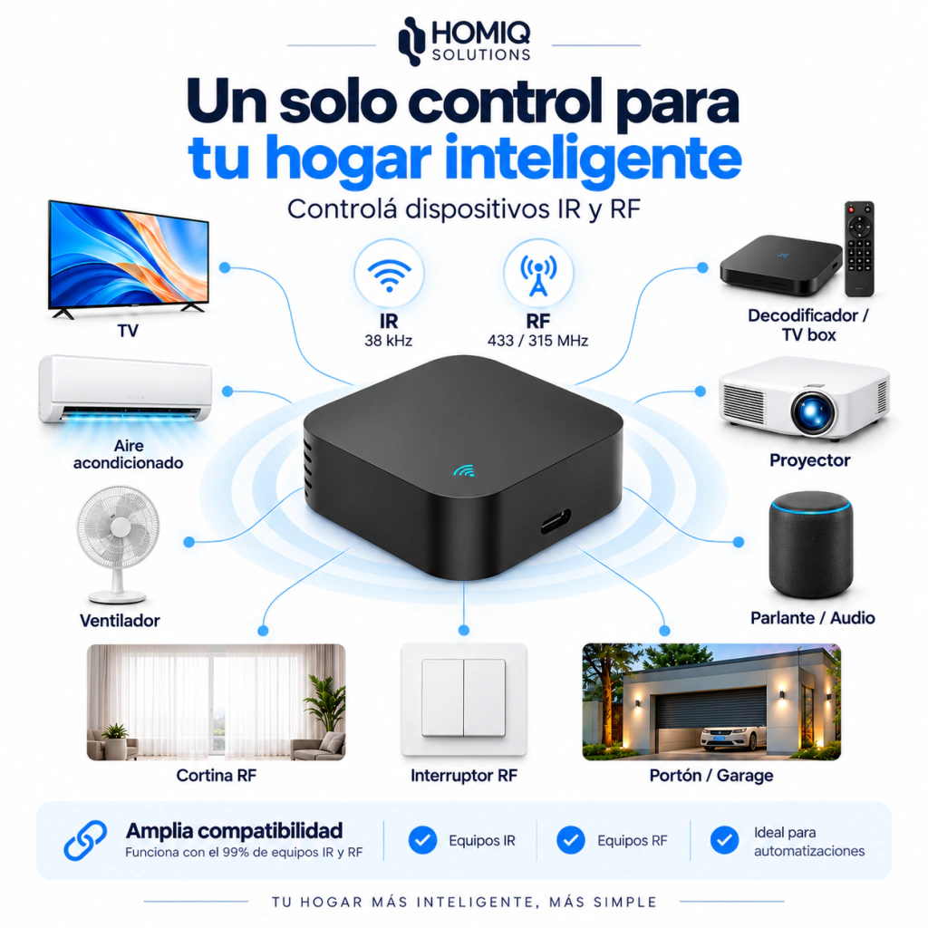 Control Remoto Universal WiFi IR + RF - Imagen 9