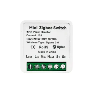 Relé Zigbee Mini Switch con medidor de potencia