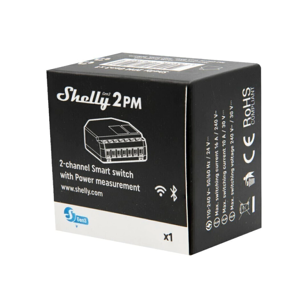 Shelly 2PM Gen3 - Relé - WIFI - Imagen 3