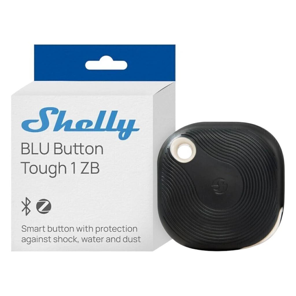 Shelly BLU Botón Inteligente Tough Zigbee - Negro