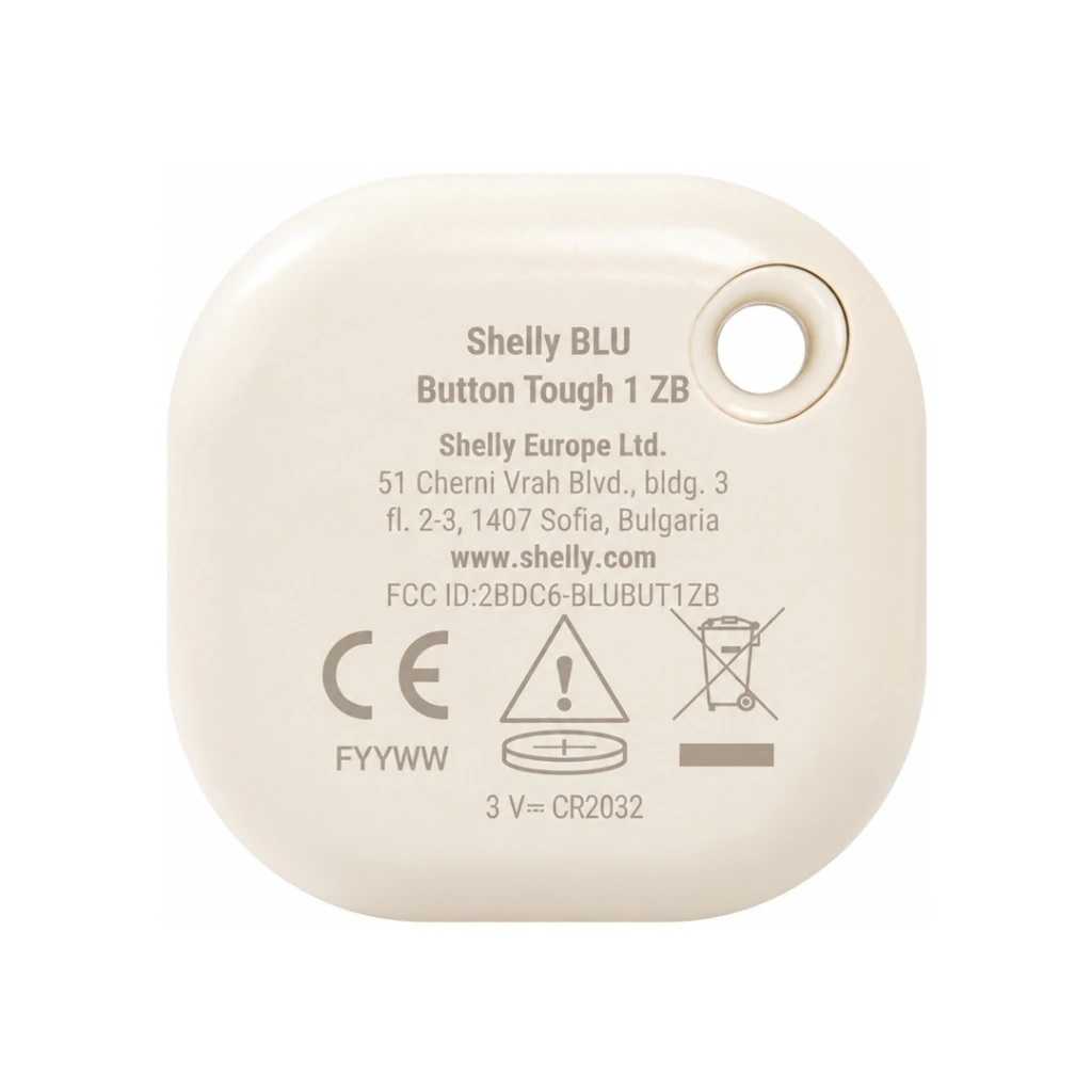 Shelly BLU Botón Inteligente Tough Zigbee - Marfil - Imagen 6