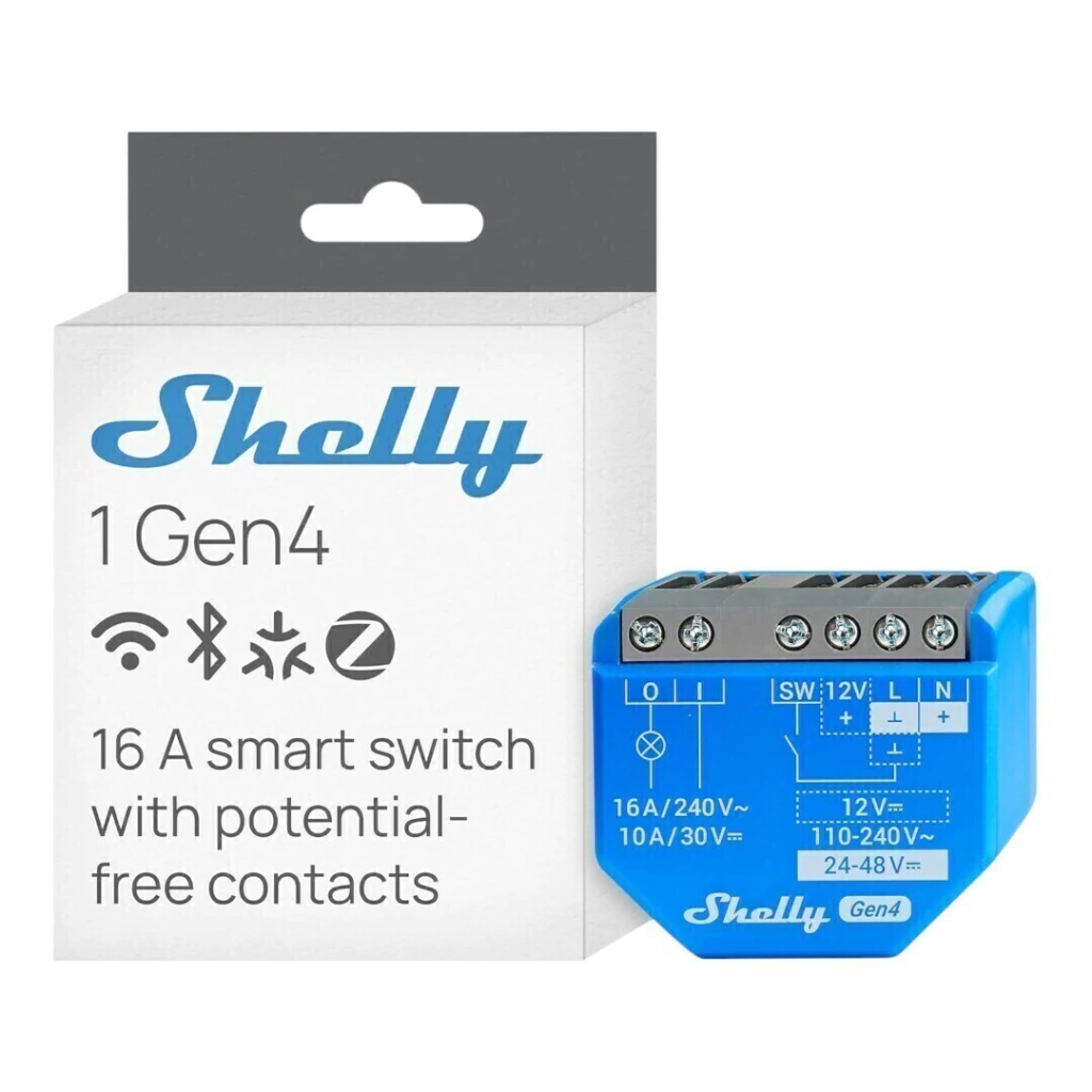 Shelly 1 Gen4 - Relé - WIFI / Matter / Zigbee