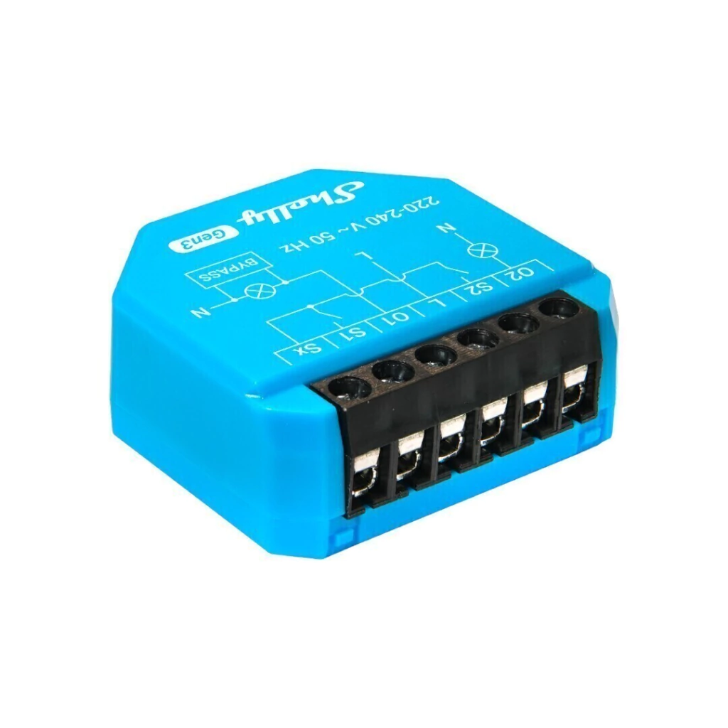 Shelly Plus 2L Gen3 - Relé - WIFI - Sin Neutro