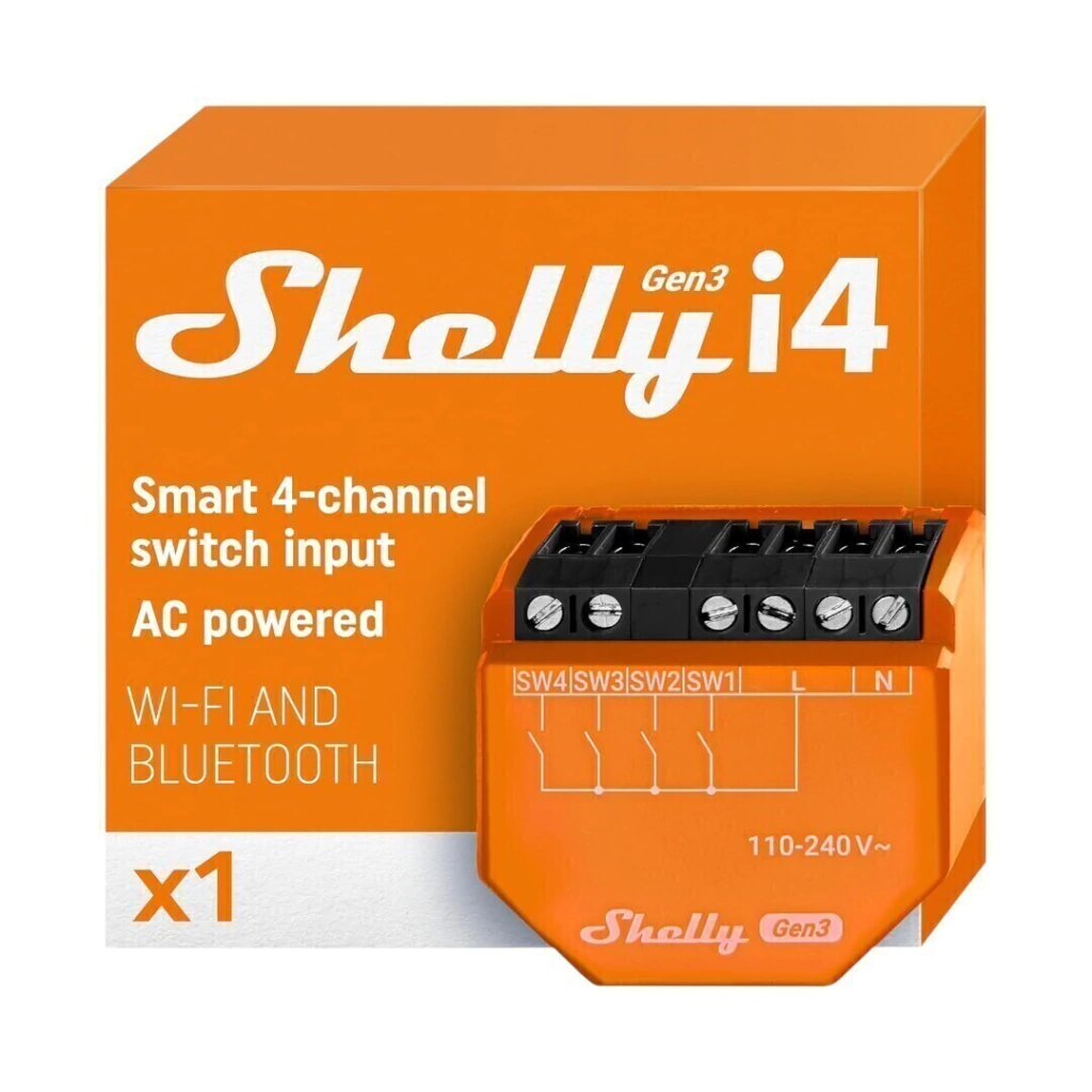 Shelly Plus I4 Gen3 - Control Escenas y Automatizaciones - WIFI