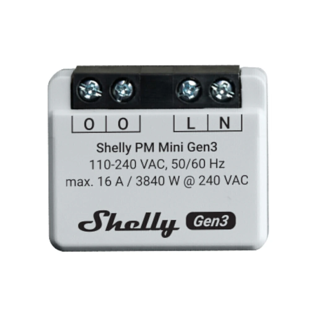 Shelly PM Mini Gen3 - Medidor de Consumo Wi-Fi - Imagen 2