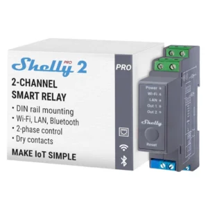 Shelly Pro 2 - Relé - WIFI & Ethernet - Control Profesional para Domótica