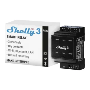 Shelly Pro 3 - Relé - WIFI & Ethernet - Control Profesional para Domótica