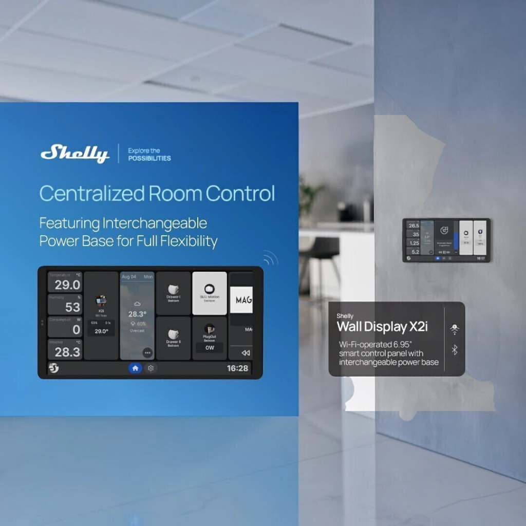 Shelly Wall Display X2i – Panel de Control Inteligente 6,95" - Imagen 6
