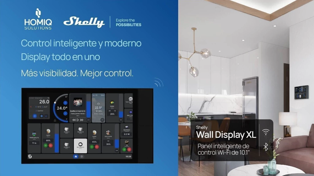 Shelly Wall Display XL - Panel Home Assistant Domotica WIFI - Imagen 13