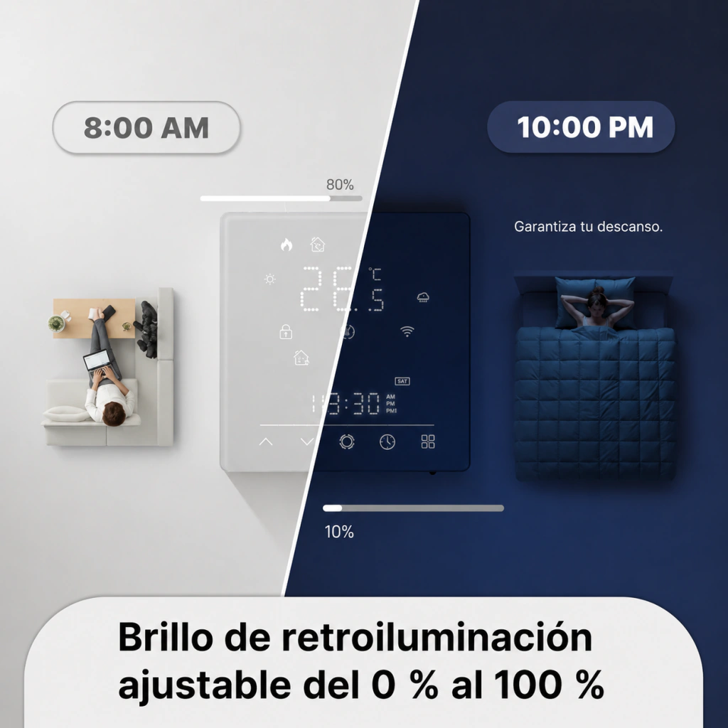 Termostato Inteligente MOES Matter WiFi para Calefacción - Imagen 3